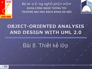 object oriented analysis and design with uml 2 0