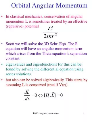 Orbital Angular Momentum