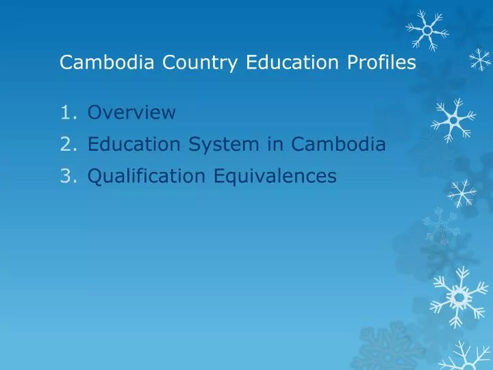 cambodia country education profiles