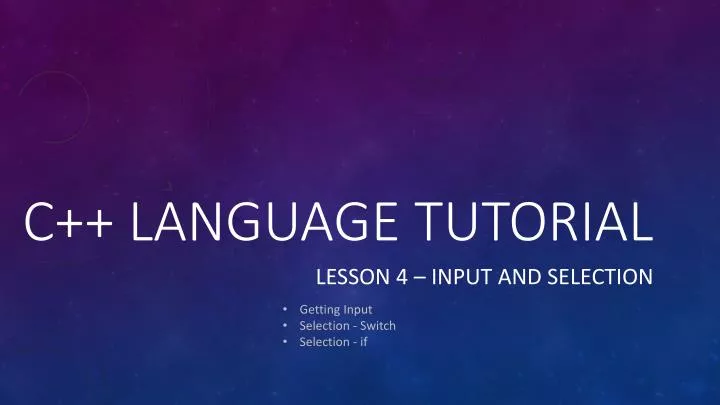 c language tutorial