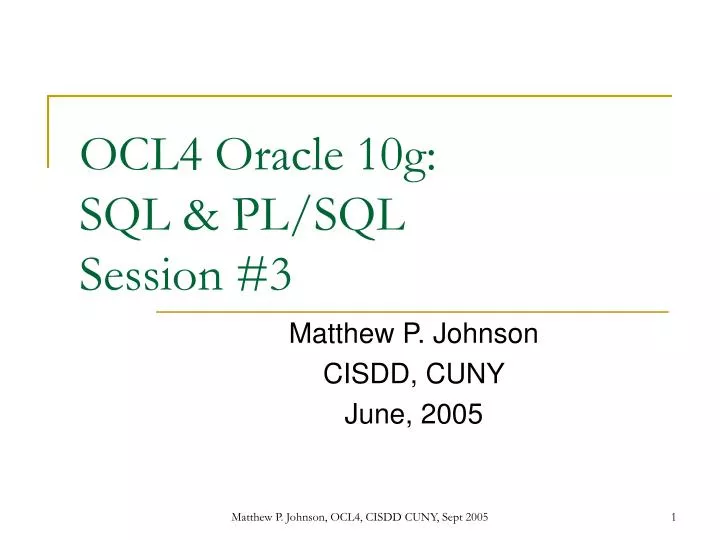 ocl4 oracle 10g sql pl sql session 3