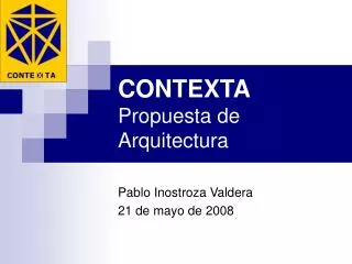 contexta propuesta de arquitectura