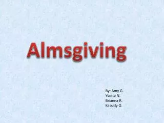 Almsgiving