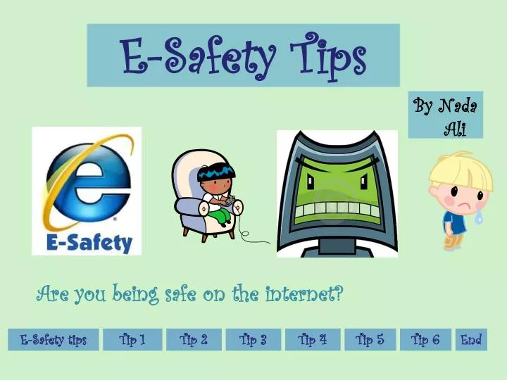 e safety tips