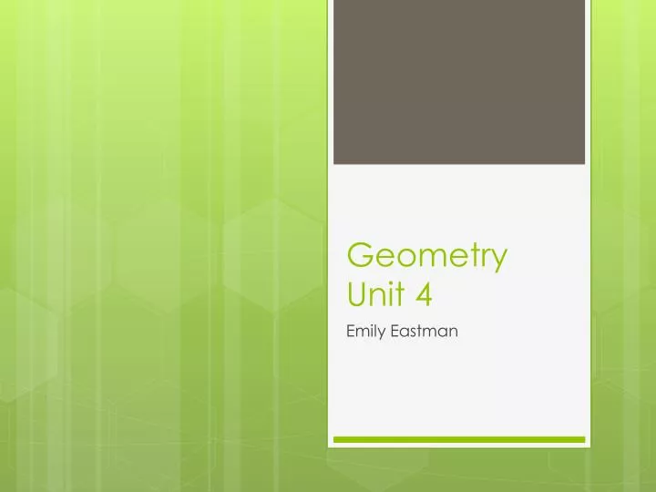 geometry unit 4