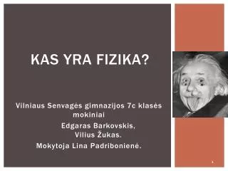 kas yra fizika