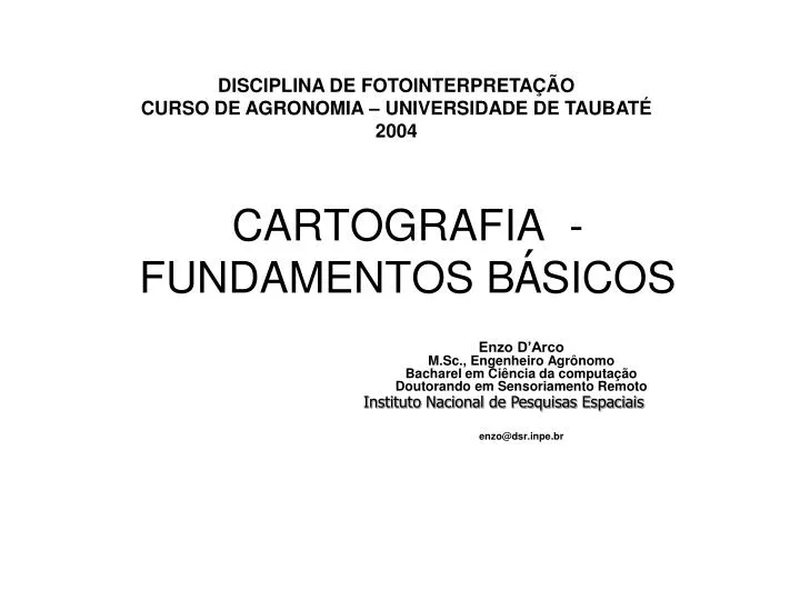 Cartas topográficas, na escala 1:10.000, da área de estudo: a