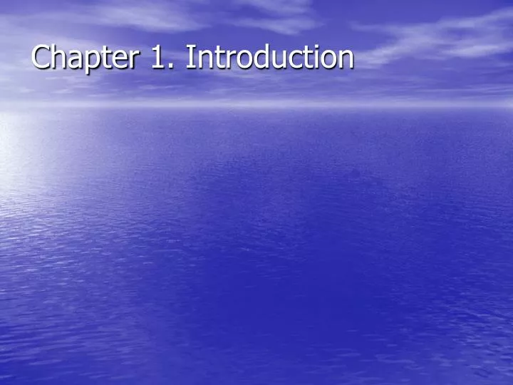 chapter 1 introduction