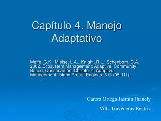 cap tulo 4 manejo adaptativo