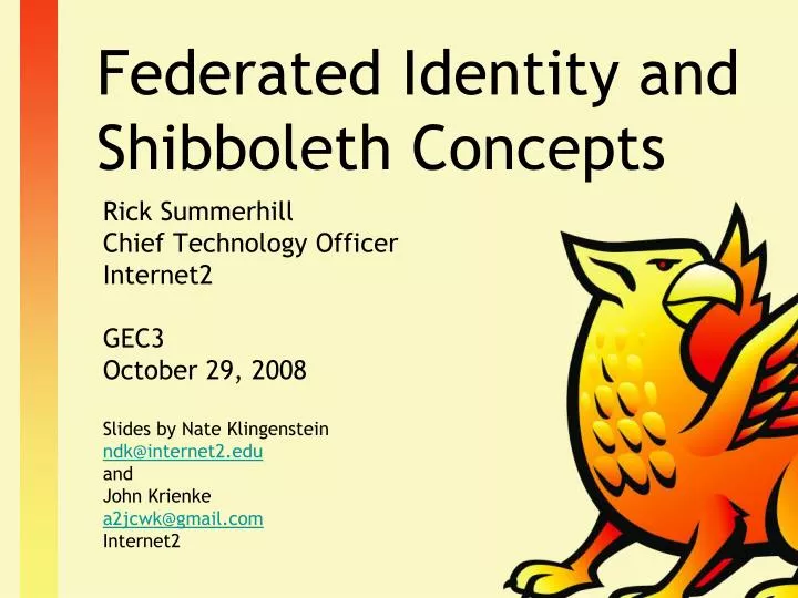 federated identity and shibboleth concepts