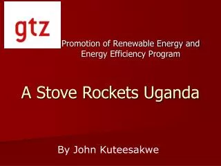 A Stove Rockets Uganda