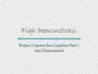 fiqh demonstrasi