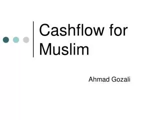 cashflow for muslim