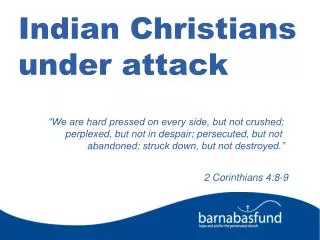 Indian Christians under attack
