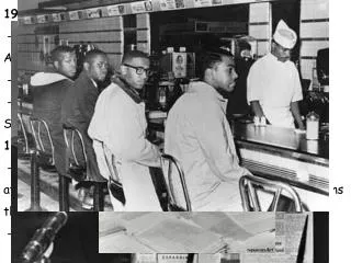 1957: - SCLC formed, fights bus segregation in Tallahassee and Atlanta.