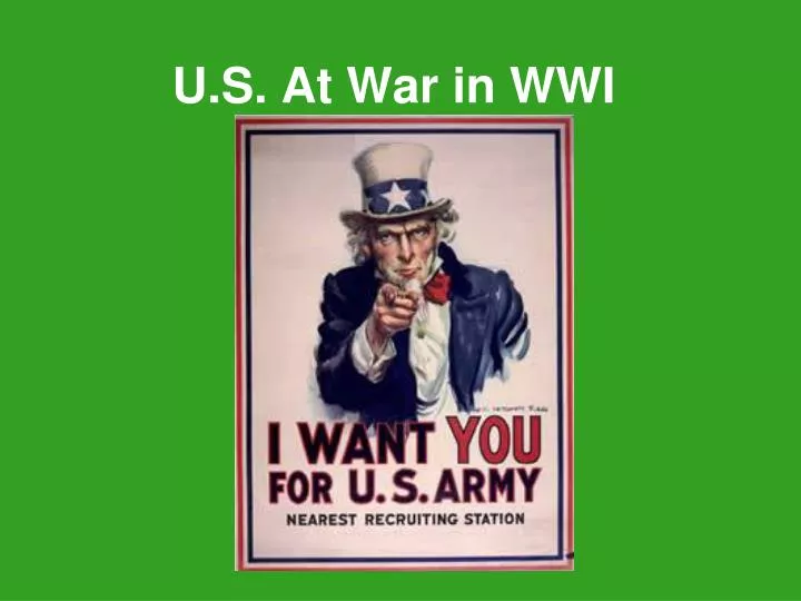 u s at war in wwi