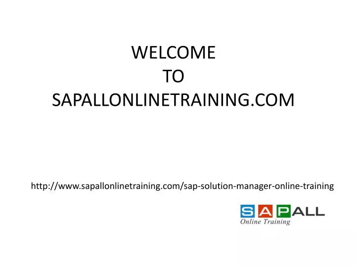 welcome to sapallonlinetraining com