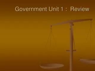 Government Unit 1 : Review