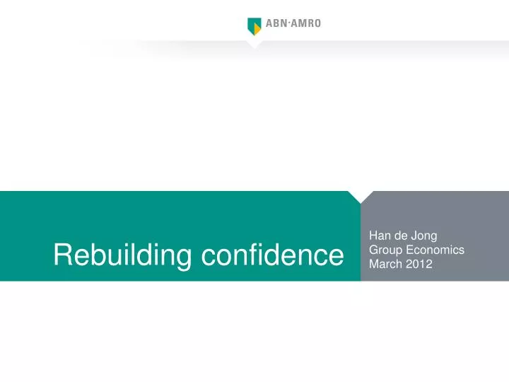 rebuilding confidence