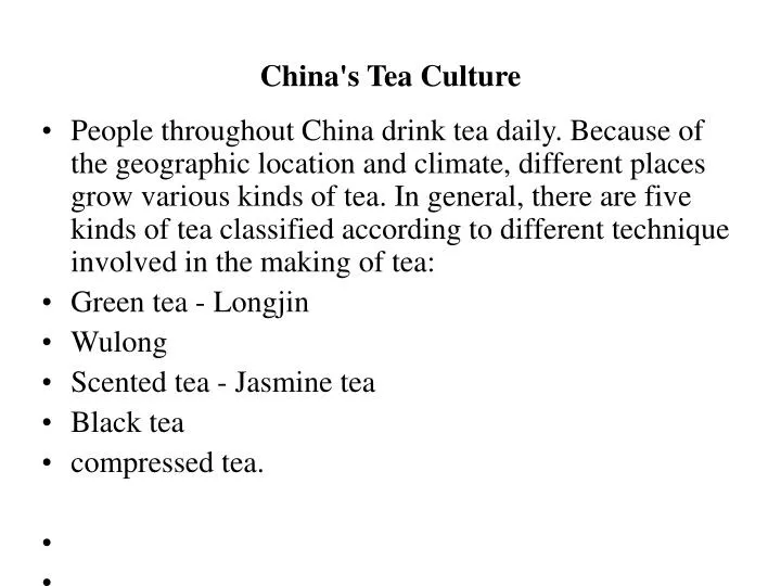 china s tea culture