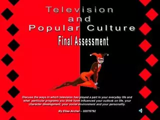 Television and Popular Culture