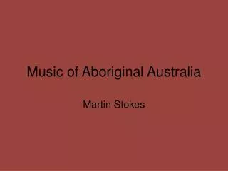 Music of Aboriginal Australia