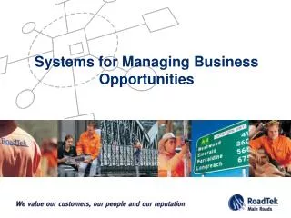 Systems for Managing Business Opportunities
