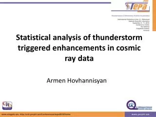 Statistical analysis of thunderstorm triggered enhancements in cosmic ray data