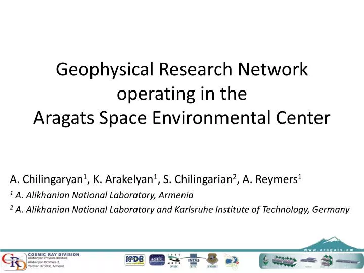 geophysical research network operating in the aragats space environmental center