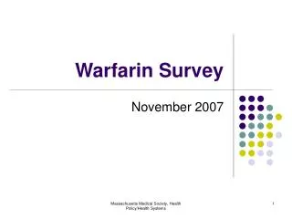 Warfarin Survey