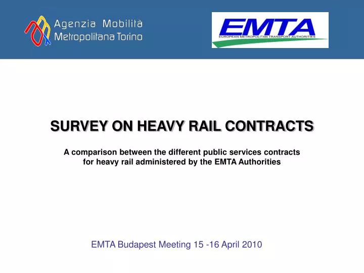 survey on heavy rail contracts