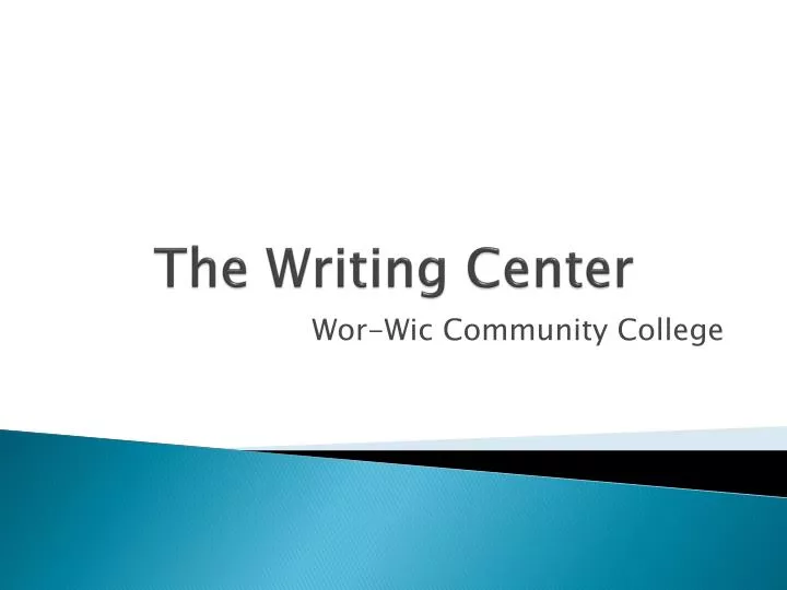 the writing center
