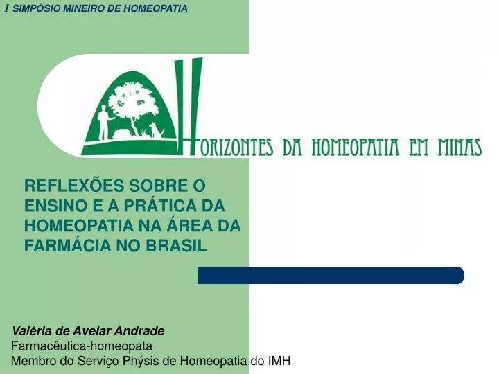 reflex es sobre o ensino e a pr tica da homeopatia na rea da farm cia no brasil