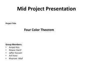 Mid Project Presentation