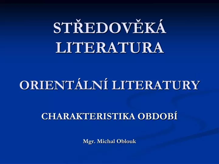 st edov k literatura orient ln literatury