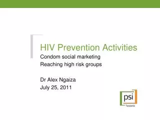 HIV Prevention Activities