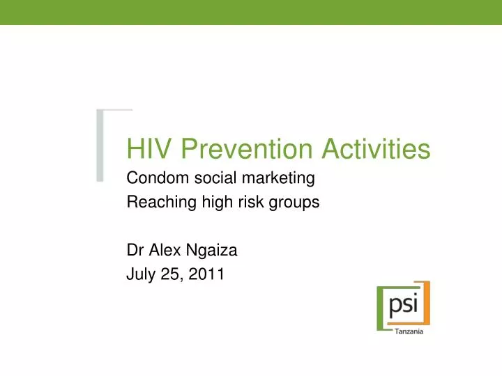 hiv prevention activities