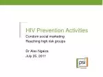 HIV Prevention Activities - slide 1