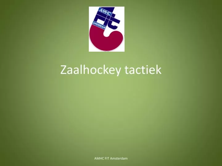 zaalhockey tactiek