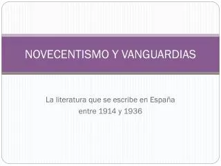 novecentismo y vanguardias