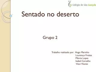 sentado no deserto