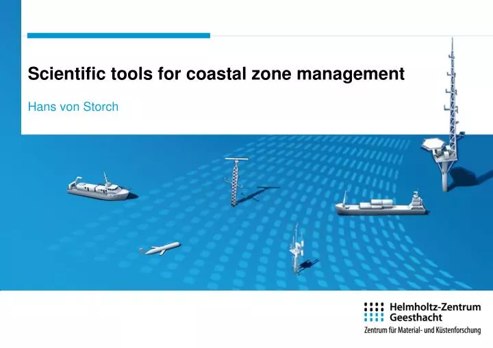 scientific tools for coastal zone management