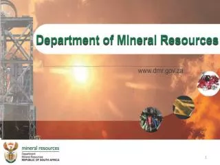 DEPARTMENT OF MINERAL RESOURCES