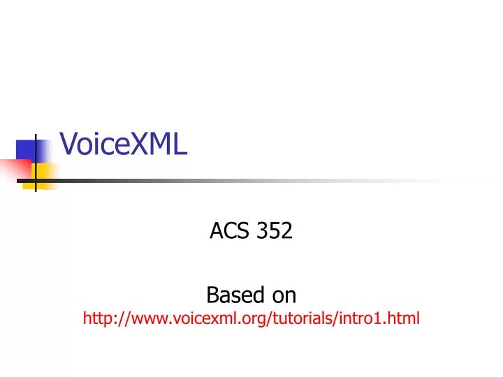 voicexml