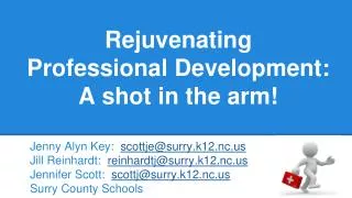 Rejuvenating Professional Development: A shot in the arm!