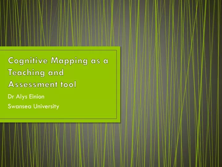 cognitive mapping as a teaching and assessment tool