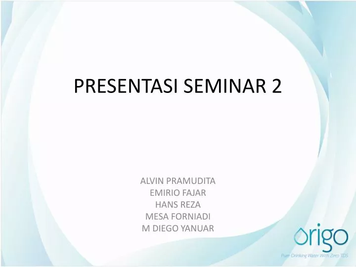 presentasi seminar 2