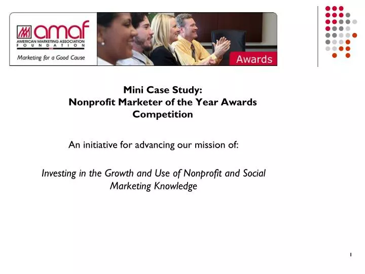 mini case study nonprofit marketer of the year awards competition