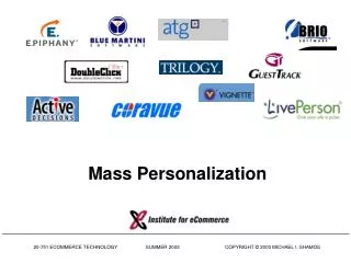 Mass Personalization