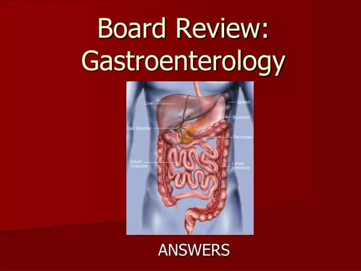 board review gastroenterology